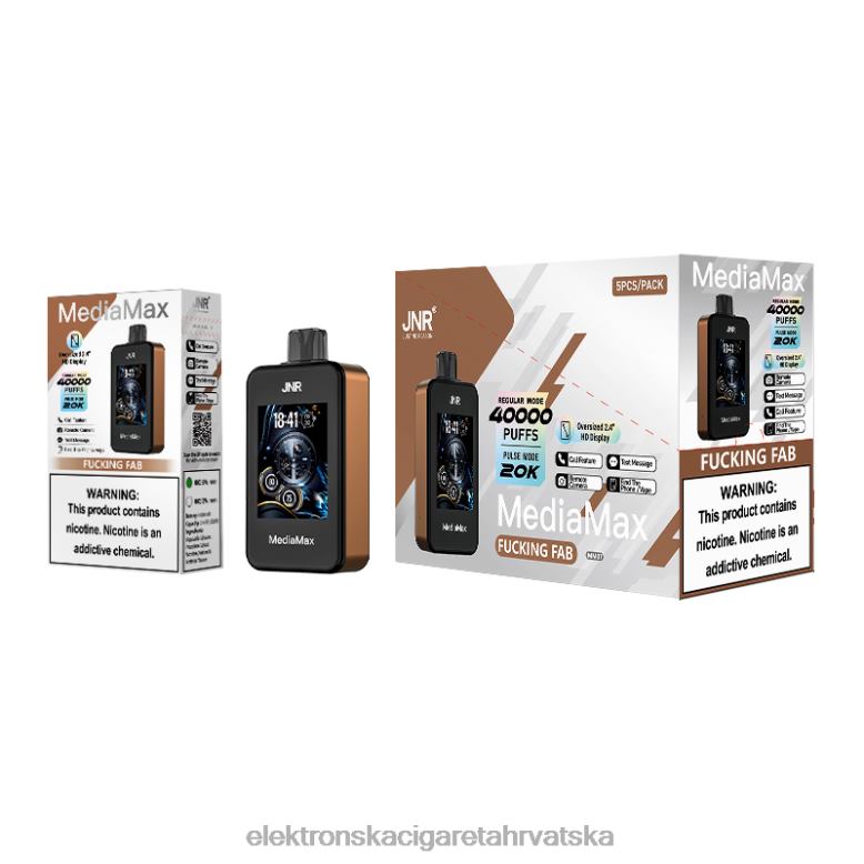 Elektronska Cigareta Za Enkratno Uporabo - JNR MediaMax 40k puff 6P80N13 jebeno sjajno