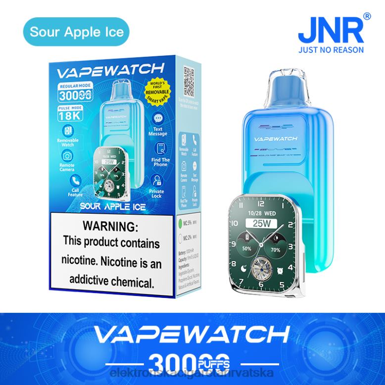 Elektronska Cigareta Cena - JNR vape sat 6P80N5 led od kiselih jabuka