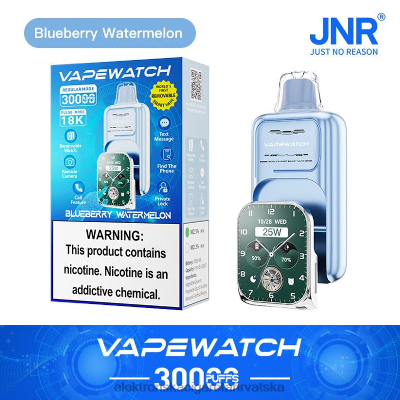 Elektronska Cigareta Za Enkratno Uporabo - JNR vape sat 6P80N4 borovnica lubenica