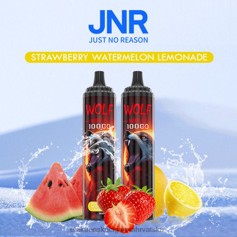 Jednokratni Vape Hrvatska - limunada od lubenice od jagoda DJFJL774 JNR WOLF NIPLO