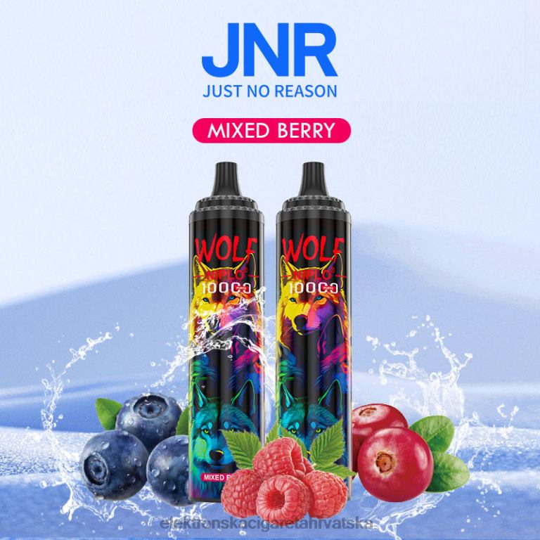 Jednokratni Vape Hrvatska - miješano bobičasto voće DJFJL765 JNR WOLF NIPLO