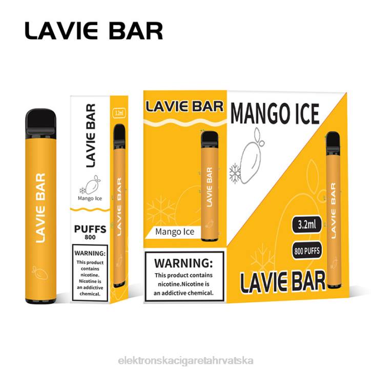 E Cigareta Tekućina - led od manga LAVIE BAR 800 udaha 6F8X309
