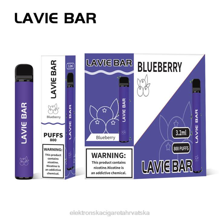 E Cigareta Tisak Cijena - led od borovnice LAVIE BAR 800 udaha 6F8X310