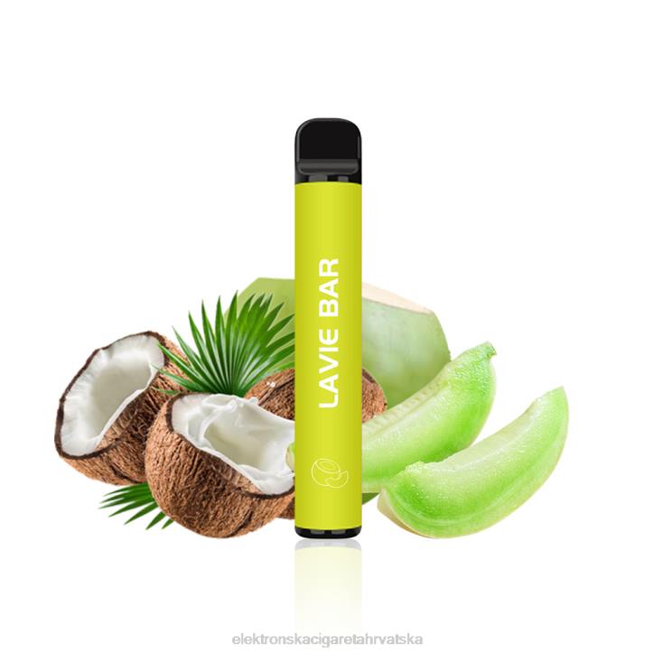 E Cigareta - dinja kokos LAVIE BAR 2% verzija 800 dizanja 6F8X324