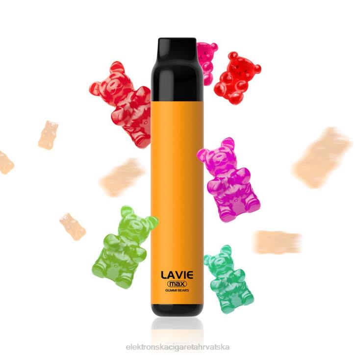 Jednokratni Vape Hrvatska - gumeni medvjedići LAVIE BAR 5000 udisaja - max 6F8X282