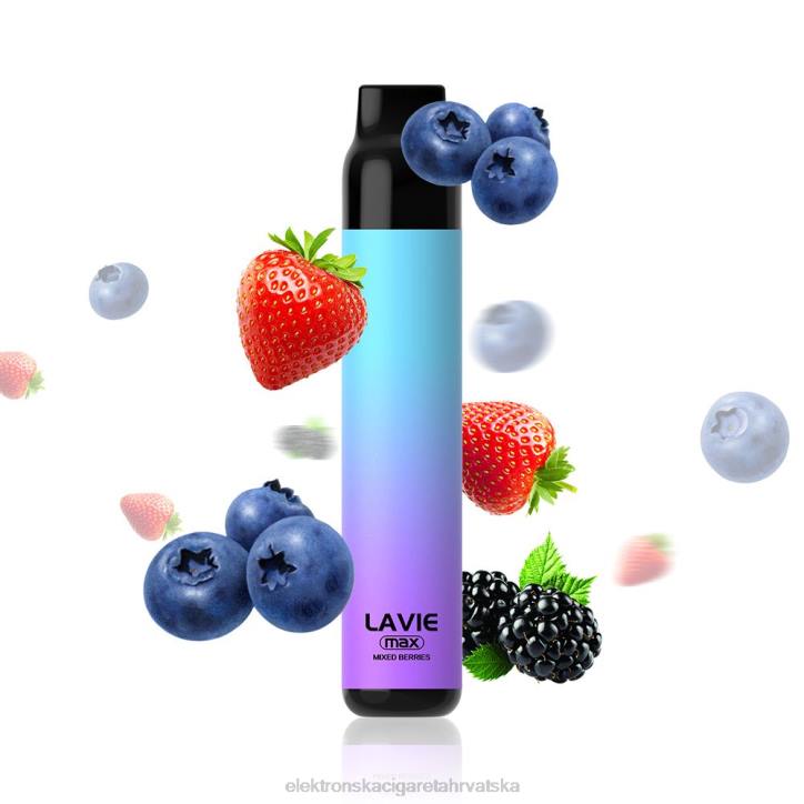 Jednokratni Vape Tisak - miješano bobičasto voće LAVIE BAR 5000 udisaja - max 6F8X281