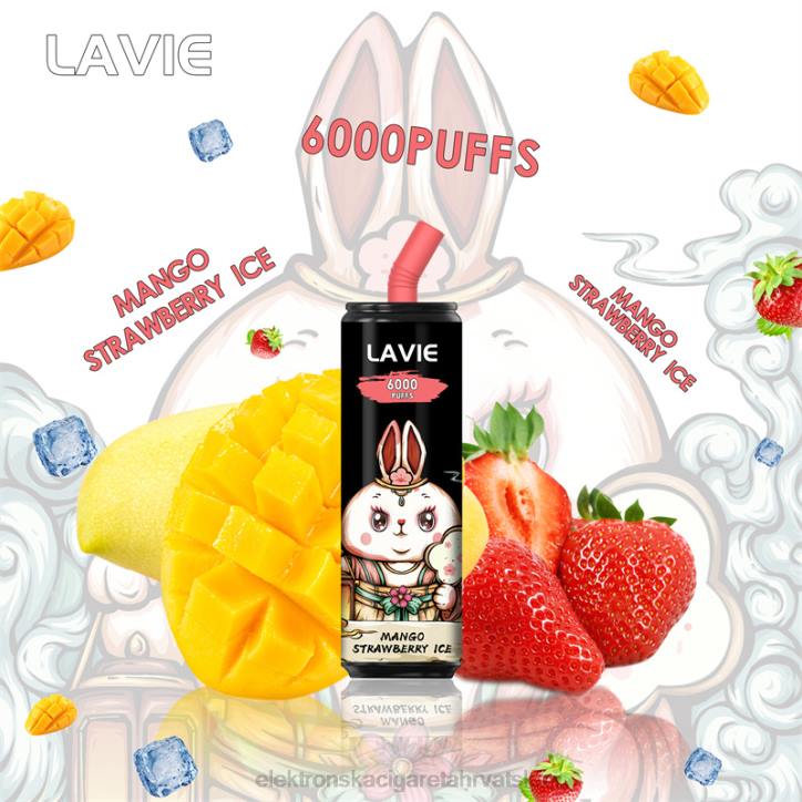 E Cigareta Tekućina - led od manga i jagode LAVIE Coke BAR 6000 udaha 6F8X273
