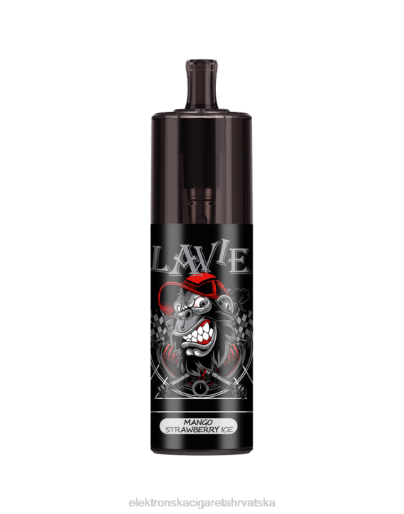 E Cigareta Tekućina - led od manga i jagode LAVIE COLOUR BAR Kontrola protoka zraka od 10000 udisaja 6F8X333