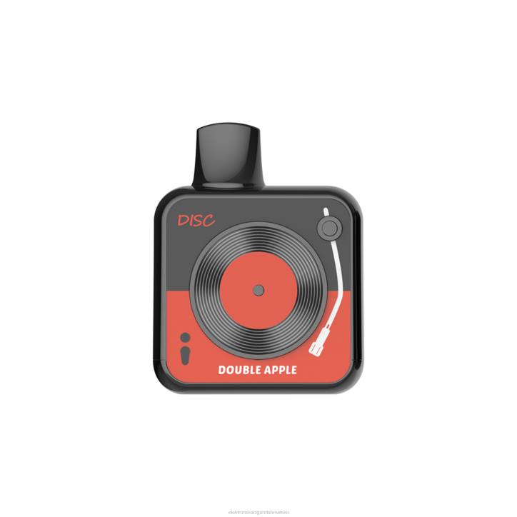 E Cigareta Tekućina - dupla jabuka LAVIE DISC 10000 udaha 6F8X153