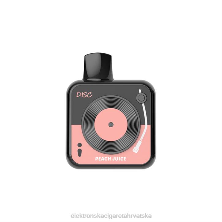 Smok Jednokratni Vape - sok od breskve LAVIE DISC 10000 udaha 6F8X163