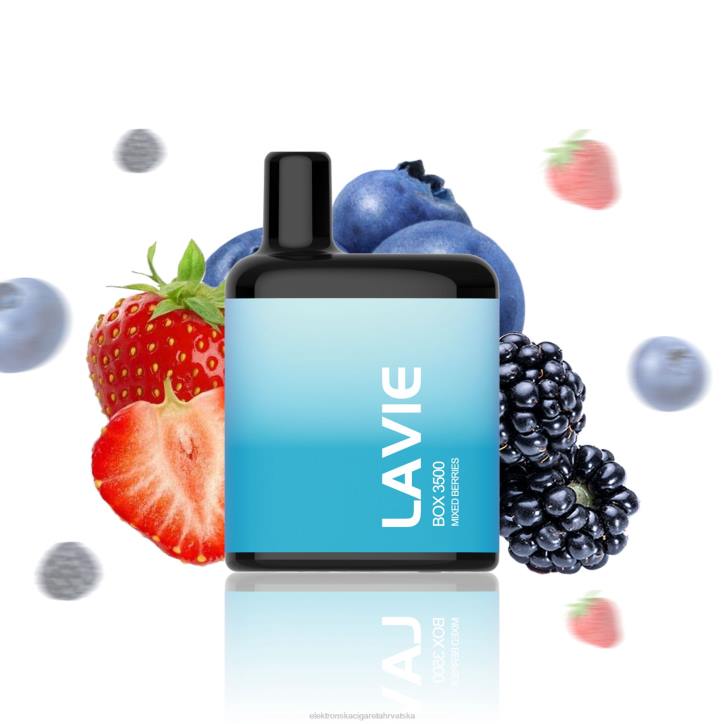 E Cigareta Tekućina - miješano bobičasto voće LAVIE BOX 3500 udaha 6F8X213
