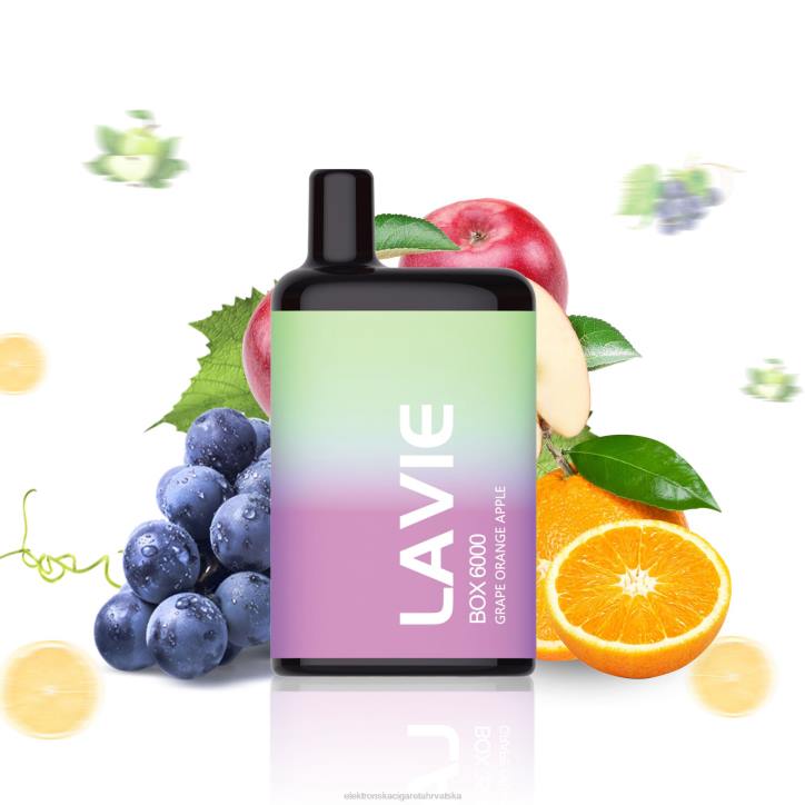 E Cigareta Tisak Cijena - grožđe naranča jabuka LAVIE BOX 6000 udaha 6F8X202