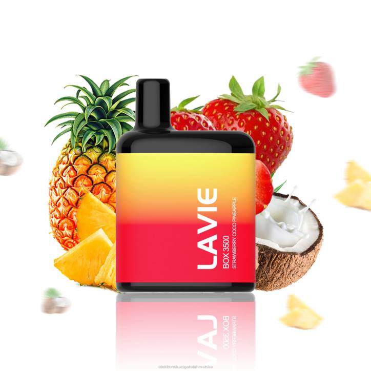 Elektronska Cigareta Cena - jagoda kokos ananas LAVIE BOX 3500 udaha 6F8X207