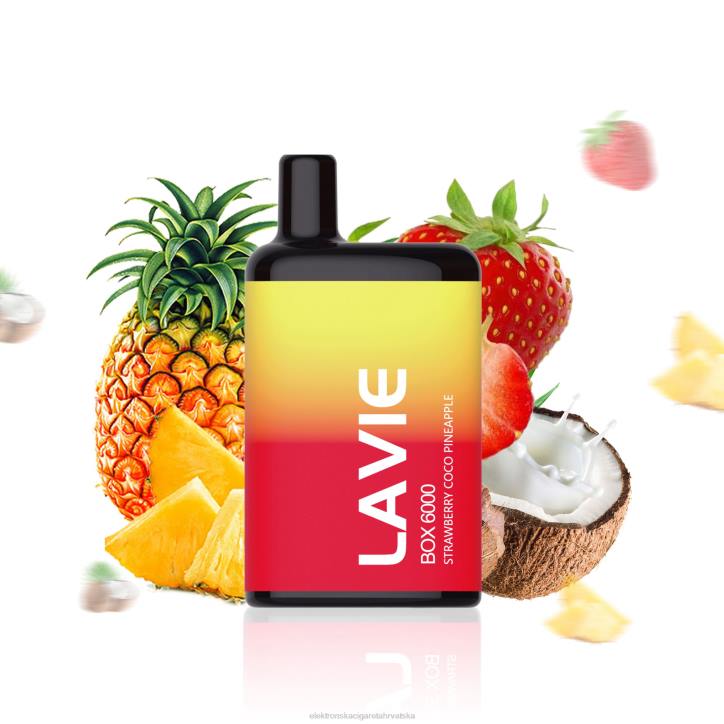 Elektronska Cigareta Cijena - jagoda kokos ananas LAVIE BOX 6000 udaha 6F8X205