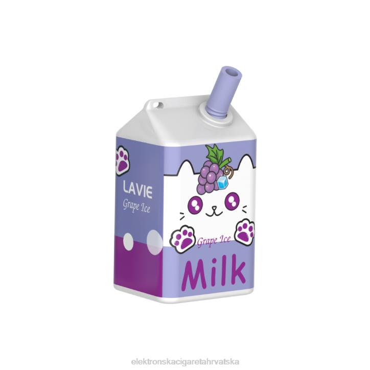 Jednokratni Vape Hrvatska - led od grožđa LAVIE MILK 7000 udaha 6F8X186