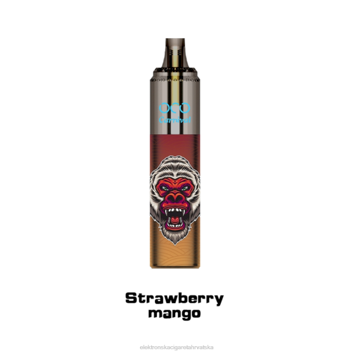 E Cigareta Tekućina - jagoda mango LAVIE OCO karneval 10000 dimova 6F8X357
