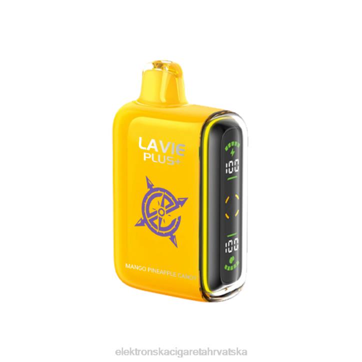 Jednokratni Vape Hrvatska - bomboni od manga i ananasa LAVIE PLUS 15000 udaha 6F8X102