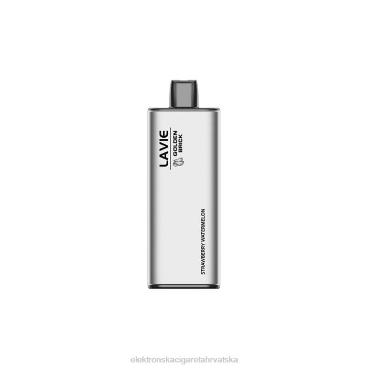 Jednokratni Vape Hrvatska - jagoda lubenica LAVIE GOLDEN BRICK 10000 udaha 6F8X66