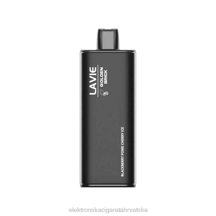 Jednokratni Vape Hrvatska - kupina koštica trešnja led LAVIE GOLDEN BRICK 10000 udaha 6F8X54