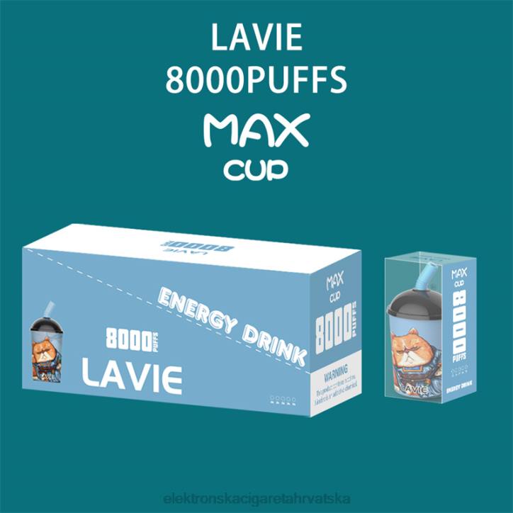 Smok Jednokratni Vape - energetsko piće LAVIE Max Cup 8000 udaha 6F8X259