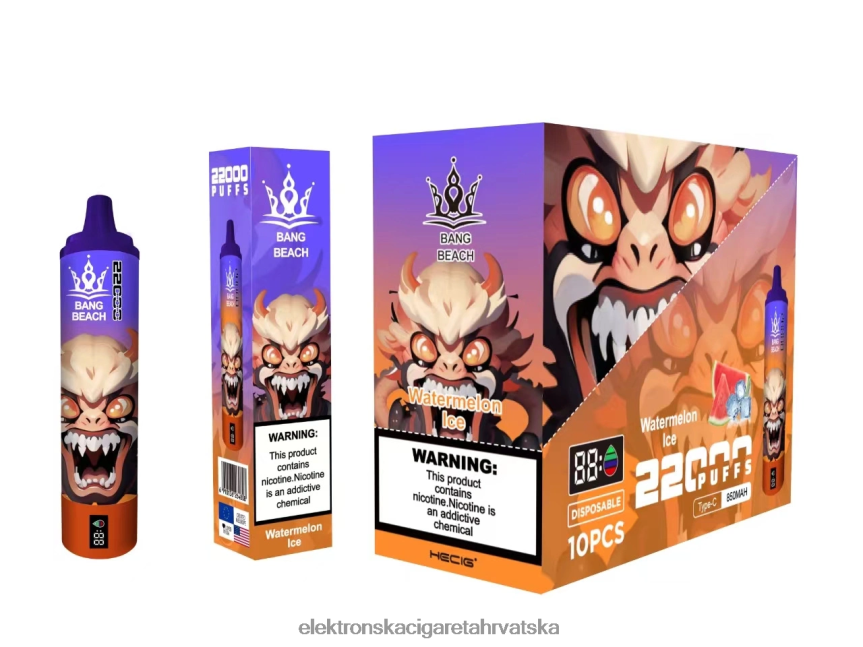E Cigareta Tisak Cijena - Bang Beach Pametni zaslon s 22000 udaha led od lubenice 66HPFL22