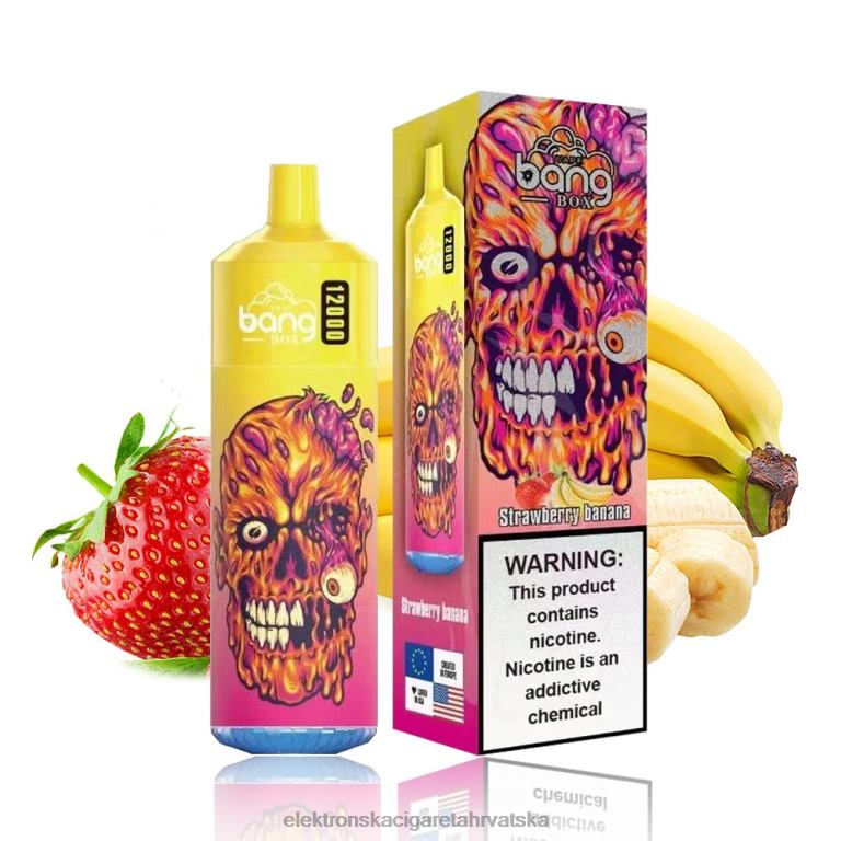 Elektronska Cigareta Brez Nikotina - jagoda banana DJFJL114 Bang Box 12000 udaha