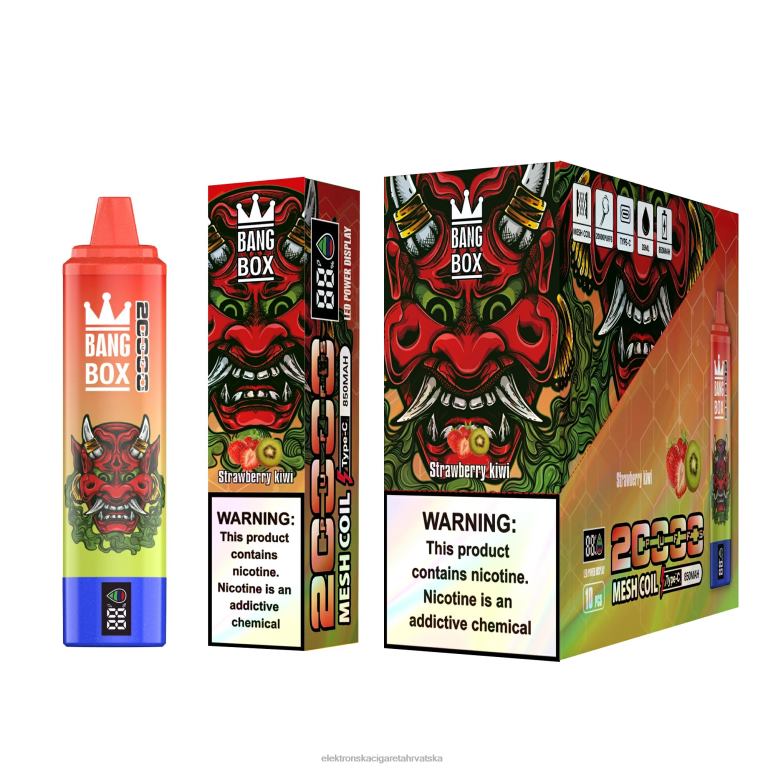 Jednokratni Vape Hrvatska - jagoda kivi DJFJL126 Bang Box 20000