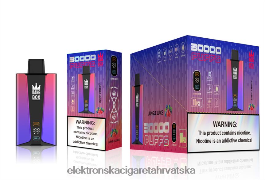 E Cigareta - Bang Box Pametni zaslon s 30 000 udaha sok od džungle 66HPFL78