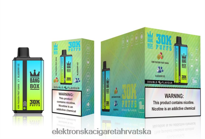 E Cigareta Cijena - Bang Box 30000 dizanja dvostrukih okusa kivi marakuje guava & led od borovnice 66HPFL65