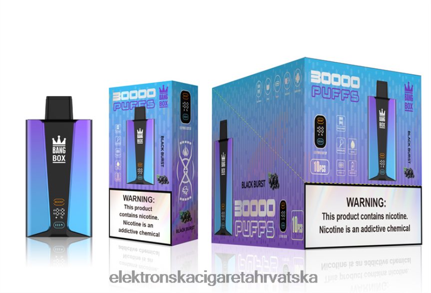 E Cigareta Cijena - Bang Box Pametni zaslon s 30 000 udaha crni prasak 66HPFL77