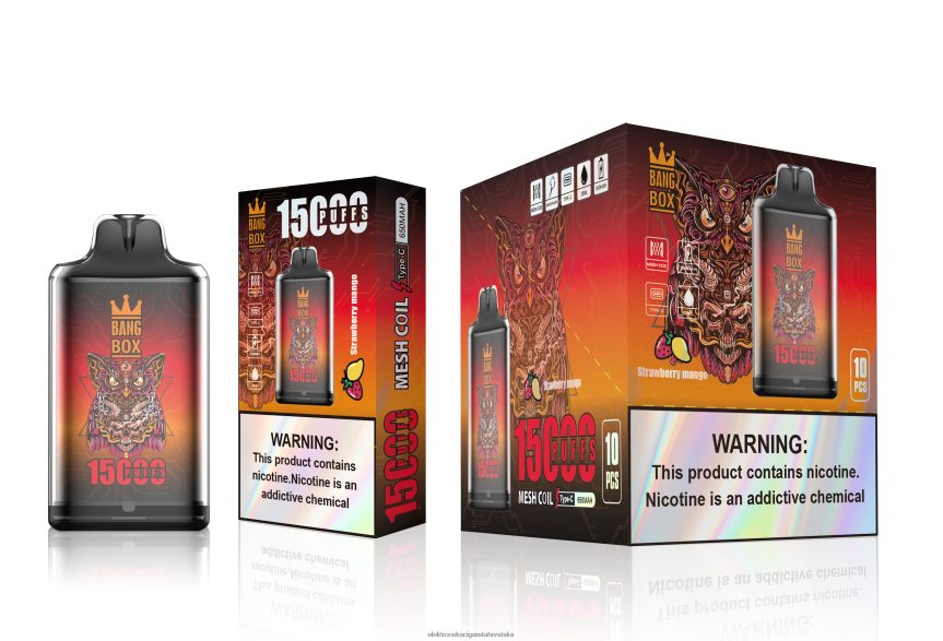E Cigareta Cijena - Bang Box s1-15000 udaha jagoda mango 66HPFL101