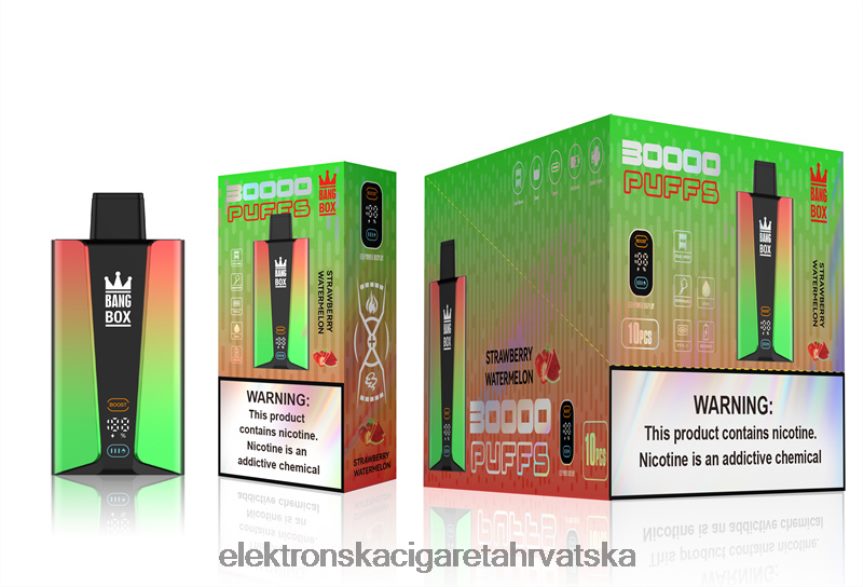 E Cigareta Tekućina - Bang Box Pametni zaslon s 30 000 udaha jagoda lubenica 66HPFL75