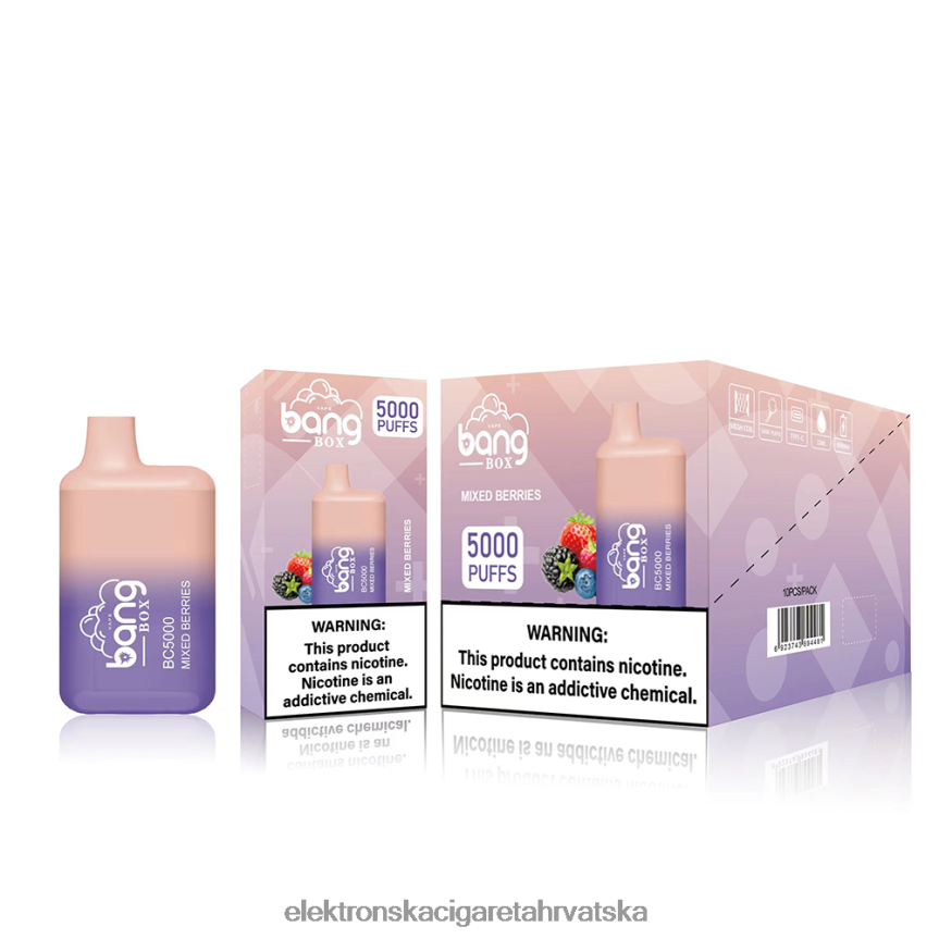 E Cigareta Tekućina - Bang Box bc5000 za jednokratnu upotrebu 66HPFL87