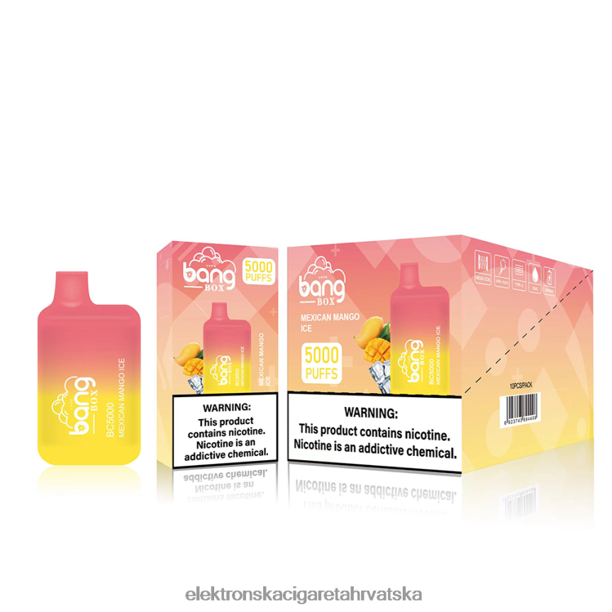 E Cigareta Tekućina - Bang Box bc5000 za jednokratnu upotrebu 66HPFL87