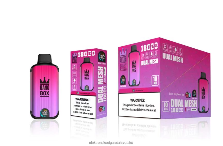 E Tekućina - Bang Box 18000 udaha kiseli led od malina 66HPFL98