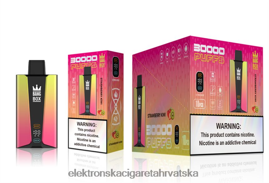 E Tekućina - Bang Box Pametni zaslon s 30 000 udaha jagoda kivi 66HPFL74