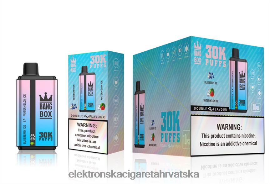 Elektronska Cigareta Cena - Bang Box 30000 dizanja dvostrukih okusa led od borovnice i led od lubenice 66HPFL69