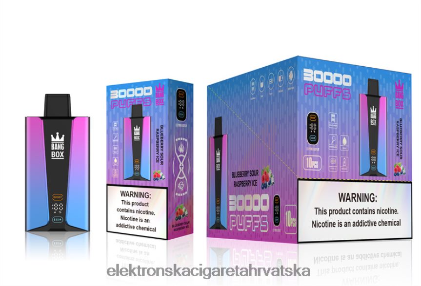 Elektronska Cigareta Cena - Bang Box Pametni zaslon s 30 000 udaha borovnica kisela malina led 66HPFL81