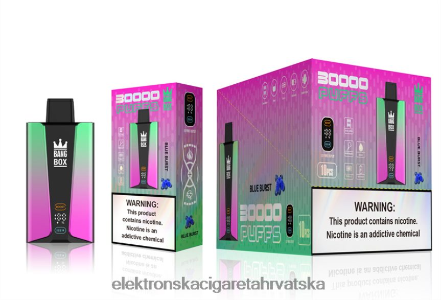 Elektronska Cigareta Hrvatska - Bang Box Pametni zaslon s 30 000 udaha plavi prasak 66HPFL82
