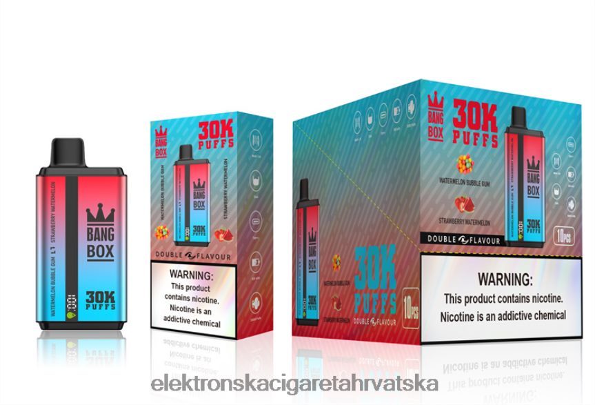 Elektronska Cigareta Petrol - Bang Box 30000 dizanja dvostrukih okusa žvakaća guma od lubenice i lubenica od jagode 66HPFL68