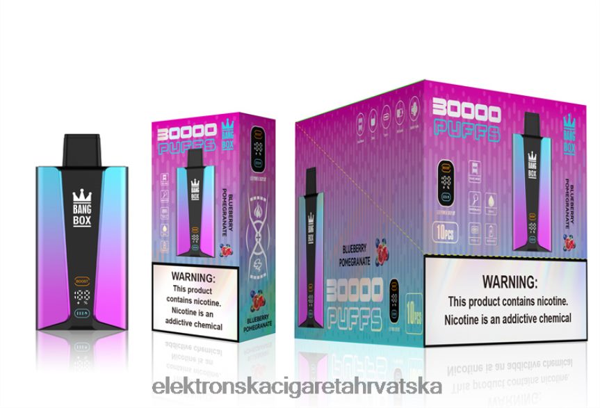 Elektronska Cigareta Petrol - Bang Box Pametni zaslon s 30 000 udaha borovnica pogerante 66HPFL80
