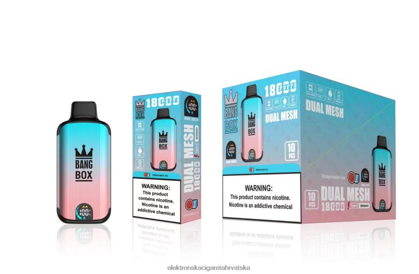 Jednokratni Vape Hrvatska - Bang Box 18000 udaha led od lubenice 66HPFL96