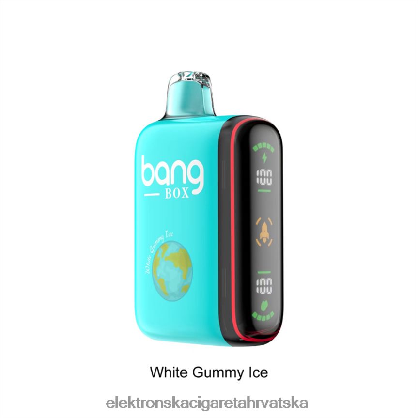 Jednokratni Vape Hrvatska - Bang Box 9000-18000 udaha inteligentni zaslon snage bijeli gumeni led 66HPFL30