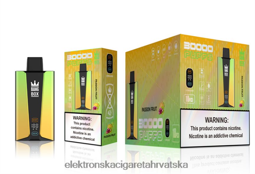 Jednokratni Vape Hrvatska - Bang Box Pametni zaslon s 30 000 udaha marakuja 66HPFL84