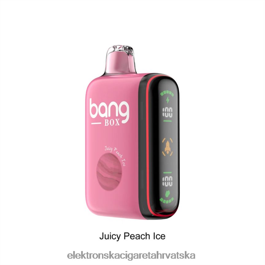 Jednokratni Vape Tisak - Bang Box 9000-18000 udaha inteligentni zaslon snage sočan led od breskve 66HPFL29