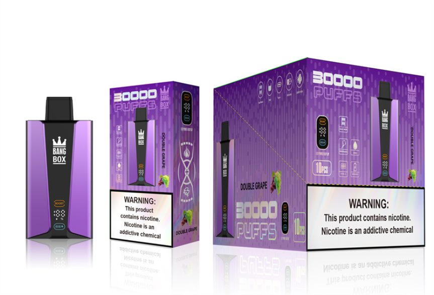 Smok Jednokratni Vape - Bang Box Pametni zaslon s 30 000 udaha dvostruko grožđe 66HPFL85