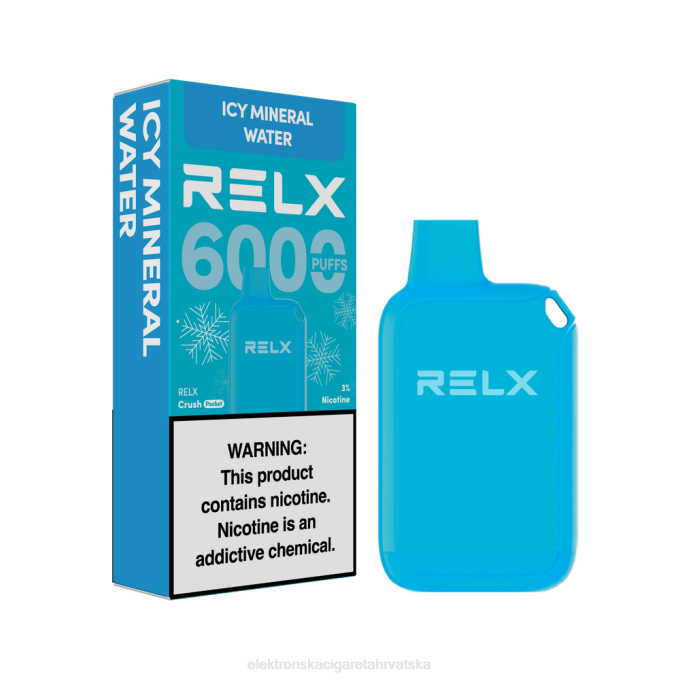 E Cigareta Cijena - ledena mineralna voda RELX Crush Pocket 6000 ledeno V8J023