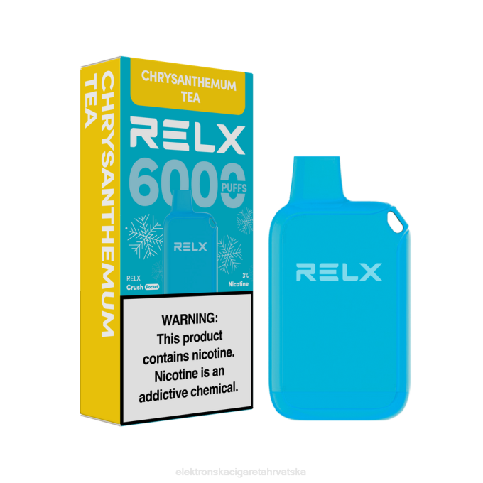 E Cigareta Tekućina - čaj od krizanteme RELX Crush Pocket 6000 ledeno V8J021