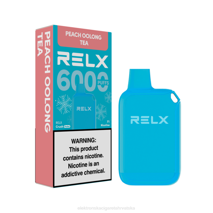 E Cigareta Tisak Cijena - oolong čaj od breskve RELX Crush Pocket 6000 ledeno V8J010