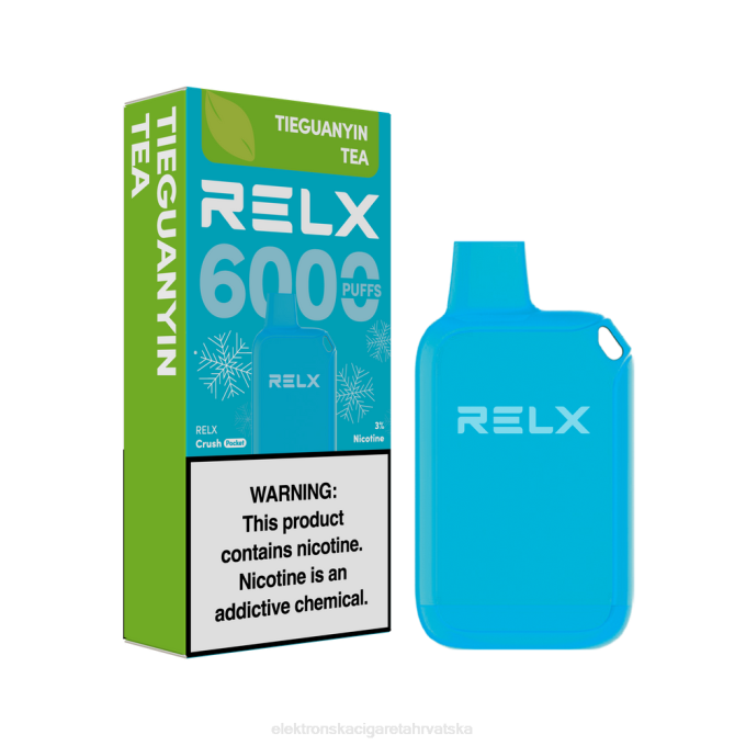 E Cigareta Tisak Cijena - tieguanyin čaj RELX Crush Pocket 6000 ledeno V8J022